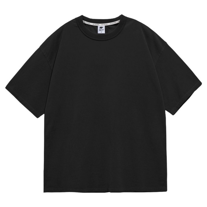 엠씨티 남녀공용 빅사이즈 데일리 오버핏 무지 반팔 티셔츠