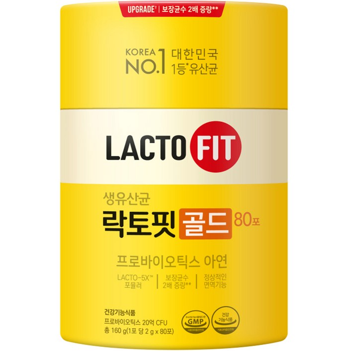 종근당건강 락토핏 골드 80p, 160g, 1개