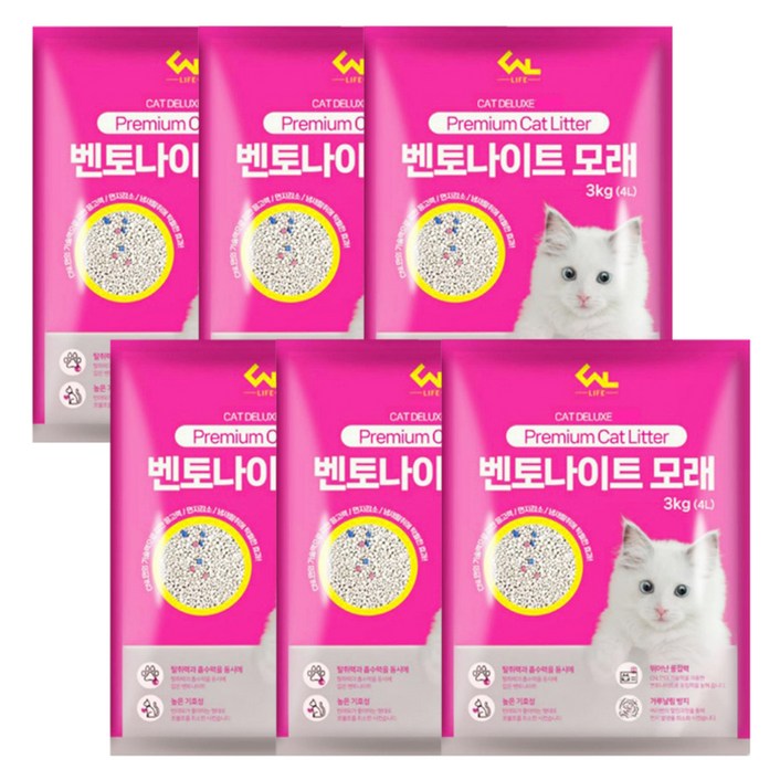 씨엔앨라이프 디럭스 프리미엄 캣 리터 벤토나이트 모래 오리지널