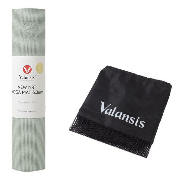 밸런시스 NEW NR1 요가매트  가방 세트, 멜론그린, 1세트