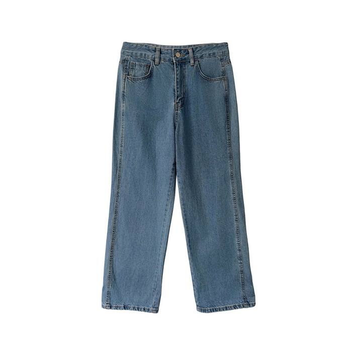 온앤온 여성용 일자핏 클래식 데님 팬츠