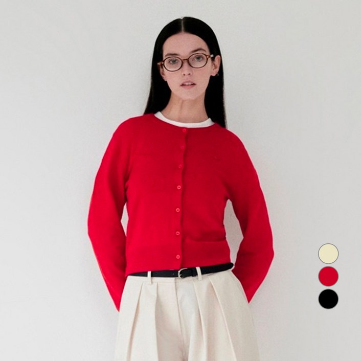 키르시 여성용 플레인 소프트 터치 가디건