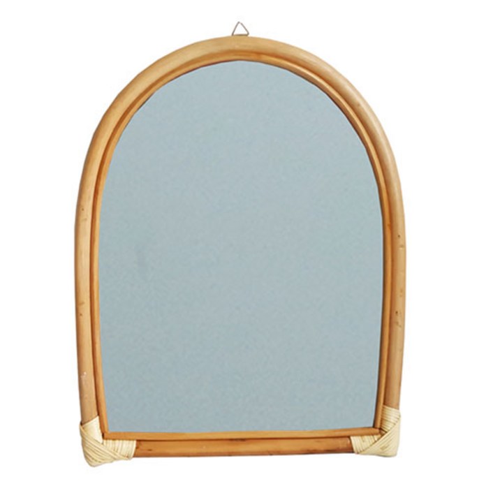 피오니마켓 북유럽 라탄 인테리어 거울, 단일색상