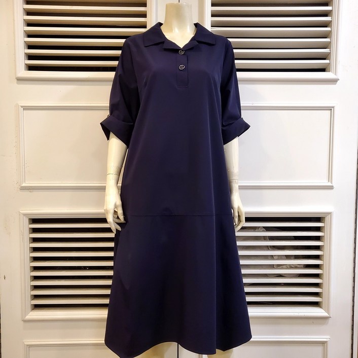 프렐린 파크랜드 밑단 장연스럽게 훌지는 소매 턴업 가능한 원피스rjo252s10  nc중앙로역점