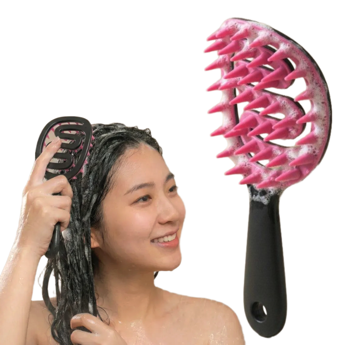 헤이데야 두피 마사지 머리감는 브러쉬 두피스케일링 실리콘 샴푸빗