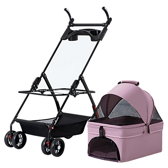 민트스쿨 반려동물 유모차 접이식 분리형 저상형