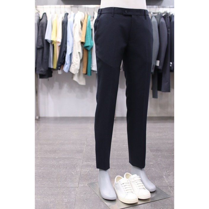 BON 바지 BN4ST300NY 네이비 트윌 조직 스판 밴딩 슬랙스