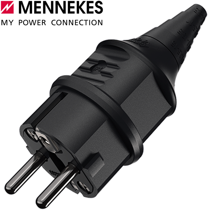 [MENNEKES] 10754 슈코 플러그 [IP44 16A 2P+E 230V] black