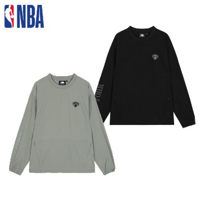 NBA 2종택1 남여공용 스트레치 우븐 루즈핏맨투맨 티셔츠  N213TS131P