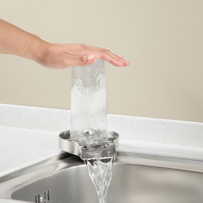 [방문설치포함]현대큐밍 프리미엄 자동 컵세척기 고압 회전 텀블러세척 싱크대 컵 세척기 HZZCD00S0D