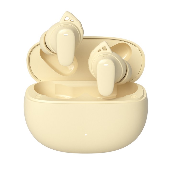 팬톤 ANC 액티브 노이즈캔슬링 블루투스5.3 TWS 이어폰 PTB06, Lily Cream