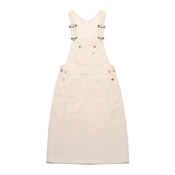 매장정품 LEE 코듀로이 오버롤 원피스 아이보리 LE2504OP63IV 190639