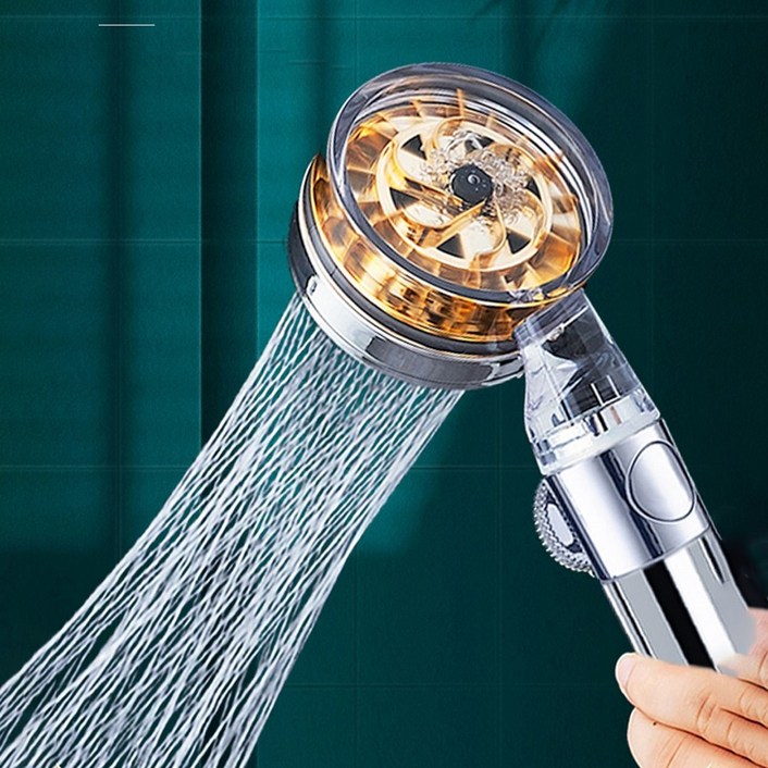 수압 상승 필터 샤워기 회오리 날개 분사 욕실 샤워 헤드