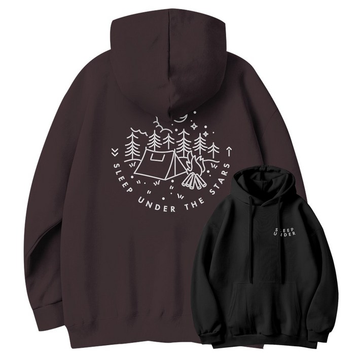 더팀 언더슬립 기모 후드티 남여공용 빅사이즈 4XL까지4컬러