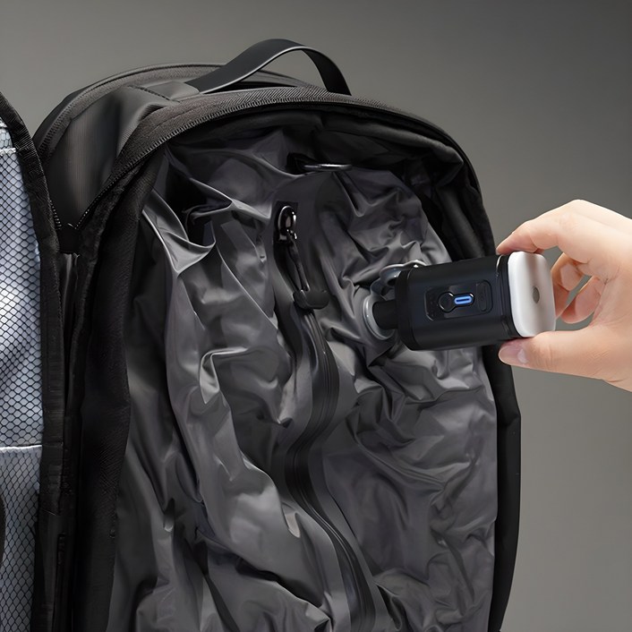 CANZ 에어백팩 해외여행 출장 데일리 진공 압축 가방 캐리어 대용 배낭 최대 65L (원격 도난방지 RFID BLOCK 적용)