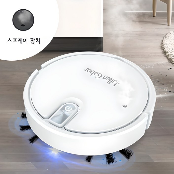 HU LULU 무선 스마트 로봇청소기 자동진공청소 물걸레 찜질 기능 USB충전, 화이트 HU LULU 무선 스마트 로봇청소기 자동진공청소 물걸레 찜질 기능 USB충전, 화이트