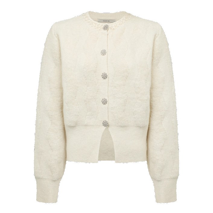 케네스레이디 웨이브 버튼 가디건(IVEVCDPK9700)