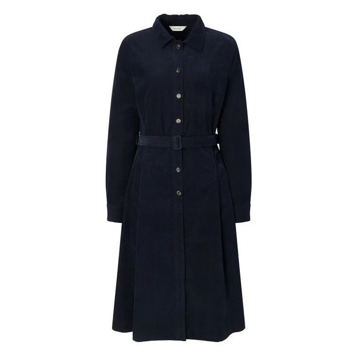 백화점정품 25년NEW 헤지스레이디스 HAZZYS 25FW 벨티드 코듀로이 긴팔원피스 HSDR5D903N2