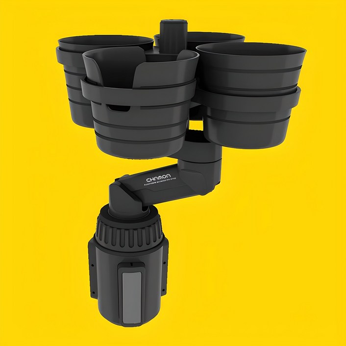 차모아 차량용 컵홀더2 올인원 와이드 자동차 멀티 컵홀더 트레이 테이블