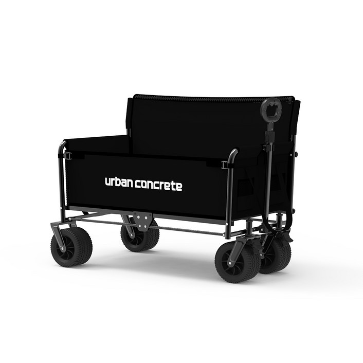 어반콘크리트 캠핑 접이식 의자 웨건, 벤치형 웨건 (카키, 블랙, 아이보리)