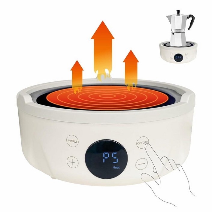 미니 핫 플레이트 전기 - 600w 소형 플레이트, 스토브, 인덕션 버너, 모카 포트, 녹는 왁스 등을 위한 완벽한 크기, 주방, RV 캠핑, 실외 사용에 적합137821