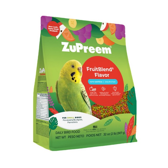 주프림 펠렛 소형 907g 후블 잉꼬 새용품 과일 후루츠블랜드, 1개, 907g