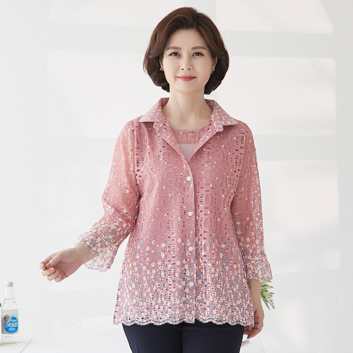 엄마옷 마담4060 펀칭앙상블세트REN304011