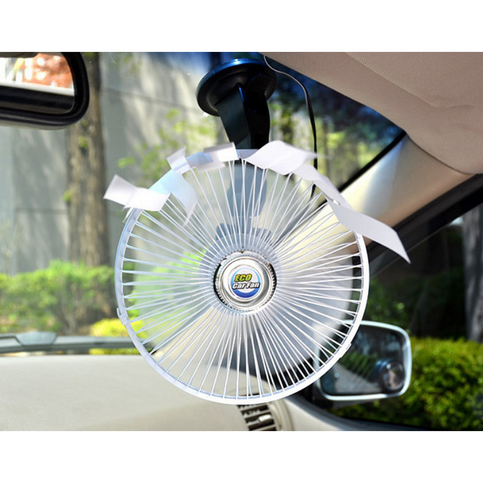 [KC인증 차량용 선풍기] 12V 강력흡착 8인치 카펜 + 산도깨비 멤브렌 1p 악취제거 상쾌바람 / 2단풍속 / 여름 차량필수템