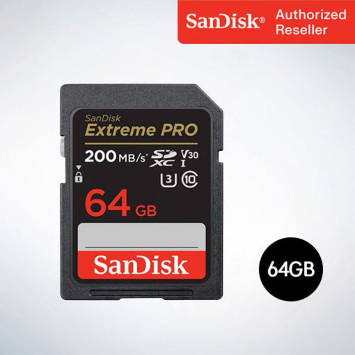 샌디스크sd카드 샌디스크 SD메모리카드 SDXC  Extreme Pro 익스트림 프로 UHS-I SDXXU 64GB