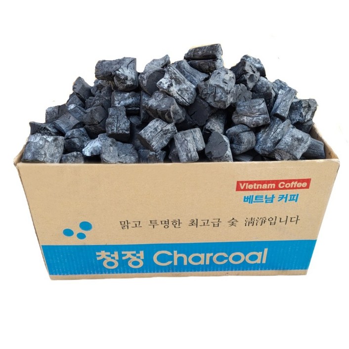 청정참숯 커피비장탄 사이즈 M(중) / S(소) 3KG/10KG 바베큐캠핑숯, 1개