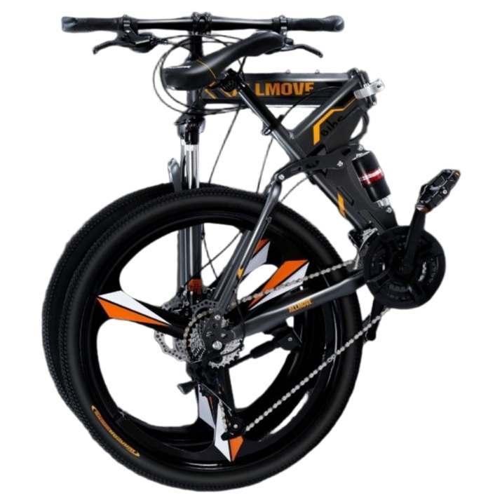 룰바이크 MTB 로드 바이크 주니어 26인치 30단 스포크휠 3날 블레이드 산악 성인 출퇴근 입문용 고급휠, 1개, 170cm, 블랙+화이트 6휠