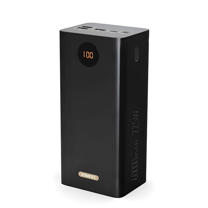 로모스 PEA60 고속충전 대용량 보조배터리 60000mAh 멀티단자, 블랙, PEA60