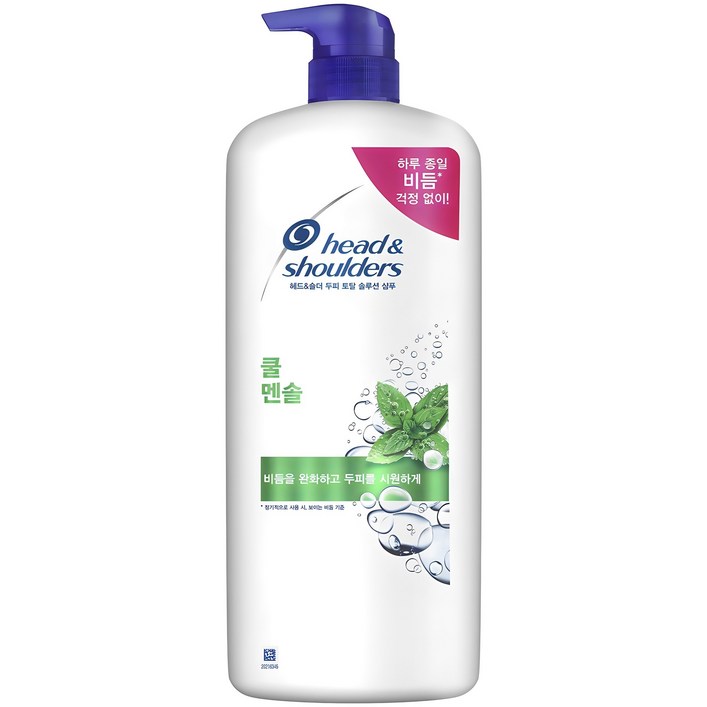 헤드앤숄더 두피 토탈 솔루션 쿨 멘솔 샴푸, 1200ml, 1개