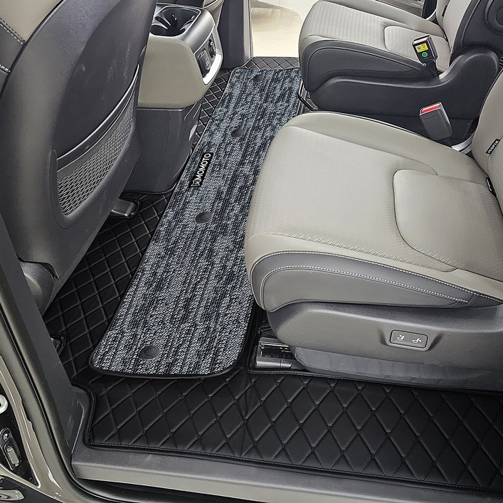 모모토 차량용 5D입체매트 풀세트, 더뉴 카니발(KA4) 하이브리드 7인승 2023년11월~현재, 블랙