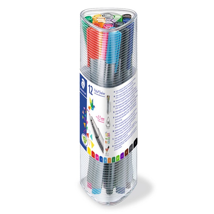 스테들러 트리플러스 화인라이너 334 수성펜 0.3mm PR12