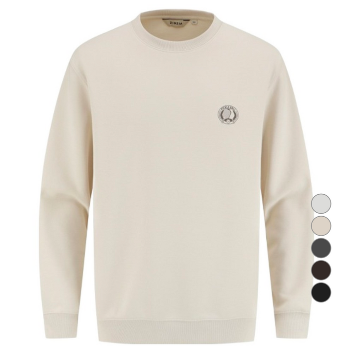 지오지아 남성용 더블니트 그래픽 맨투맨 AEF4TR1102