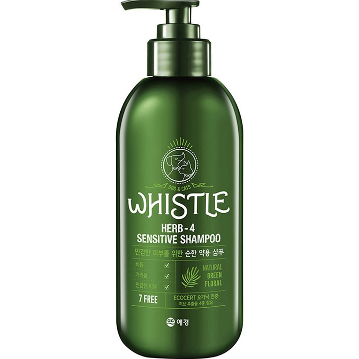 휘슬 허브4 약용 반려동물 샴푸, 500ml, 1개 휘슬 허브4 약용 반려동물 샴푸, 500ml, 1개