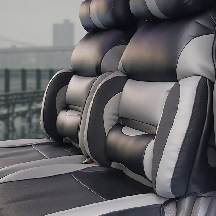 카월드 리무진 시트커버 운전석  목쿠션 세트