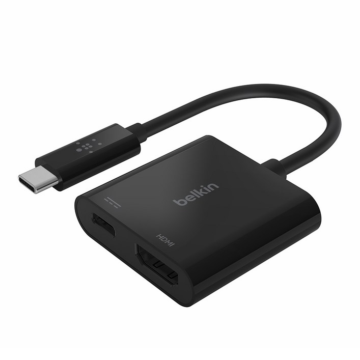 벨킨 USBC to HDMI  C타입 60W PD 충전 어댑터 4K 영상출력 썬더볼트3 호환 젠더 AVC002, AVC002
