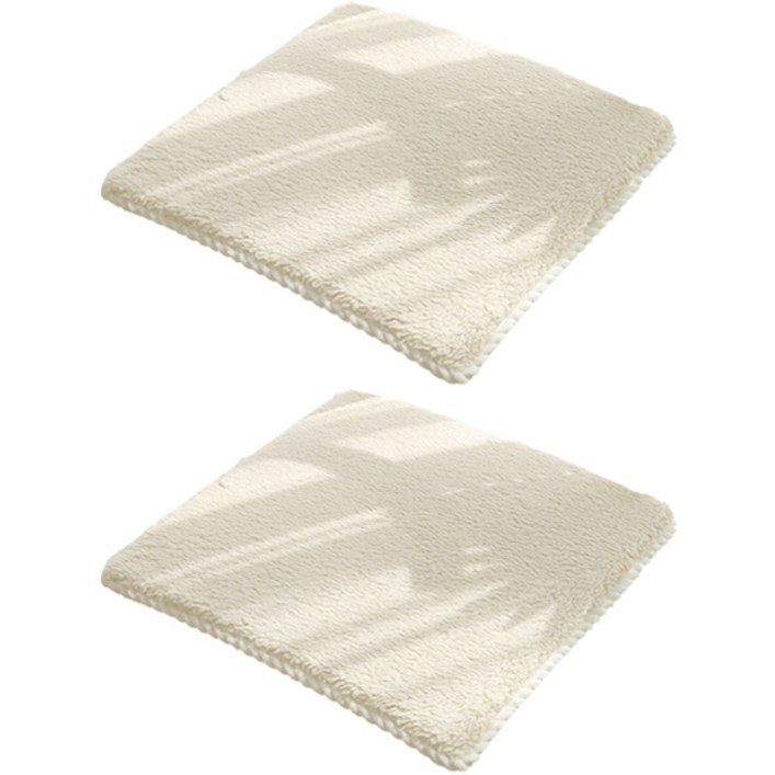 마켓피오 심플컬러 미끄럼방지 사각형 방석 2p