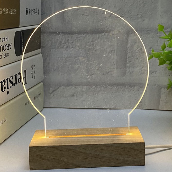 앞날앤 네온사인 글씨쓰는 조명 아크릴 메모판 무드등 AP001, 원형 앞날앤 네온사인 글씨쓰는 조명 아크릴 메모판 무드등 AP001, 원형
