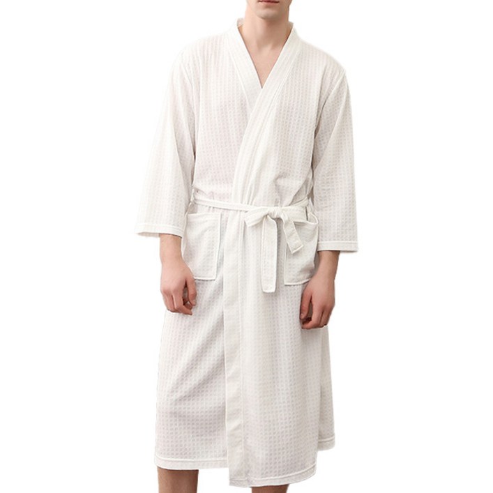 힙앤바디 남성용 호텔가운 XL, 화이트, XL, 1개