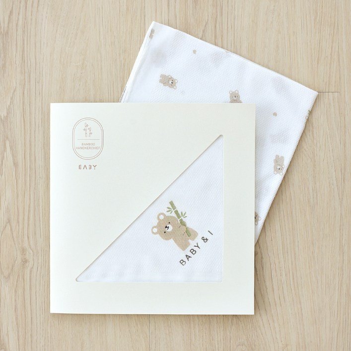 베이비앤아이 밤부 나염 손수건 5p 세트