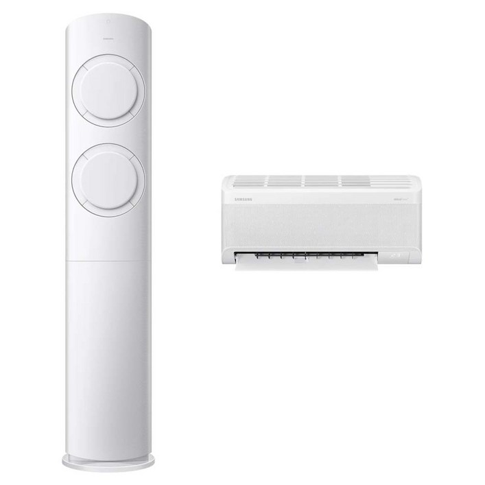 삼성전자 56.9㎡(17.2평) + 18.7㎡(5.7평) AI Q9000 홈멀티형 에어컨 AF60F17D11WRT + 리모컨 세트 방문설치