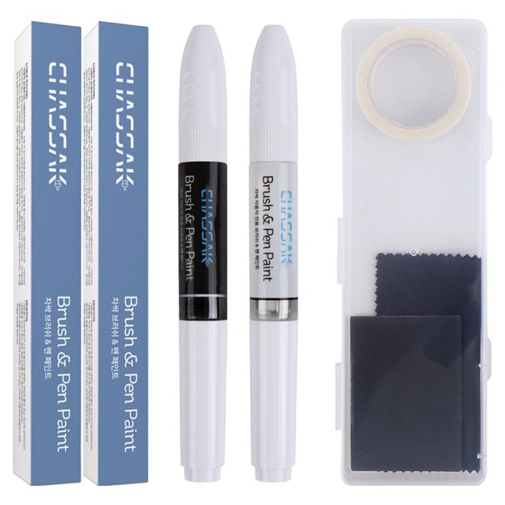 차싹 순정형 자동차 붓펜 페인트 컬러투명전용키트, 1세트, Z1 갤럭시블랙