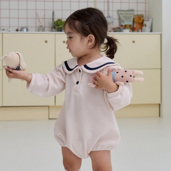 베베나인 유아용 쁘띠 마렌 바디슈트