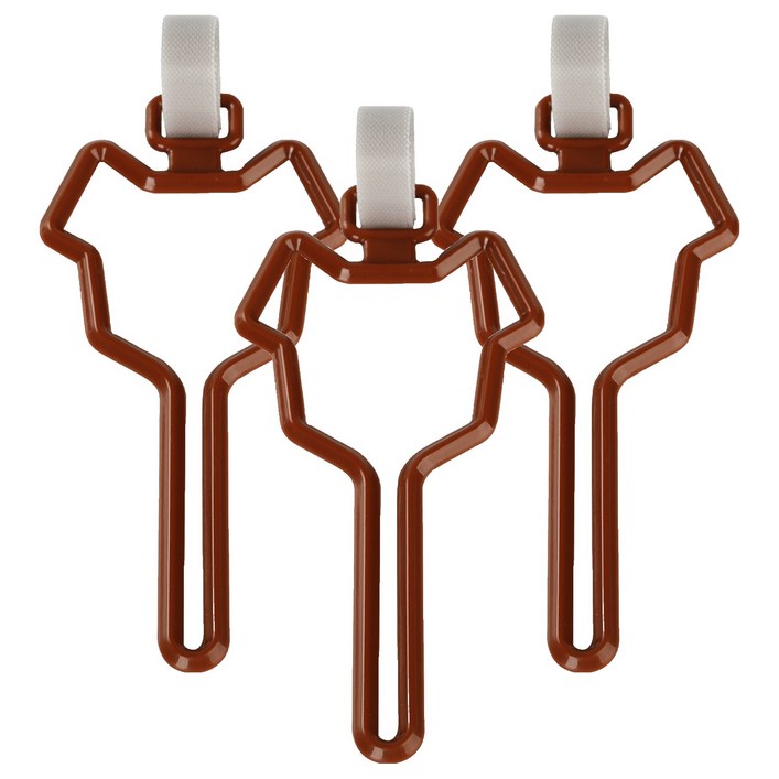 그린허그 강아지 배변봉투 핸즈프리 풉백 홀더, 브라운, 3개, 1개입