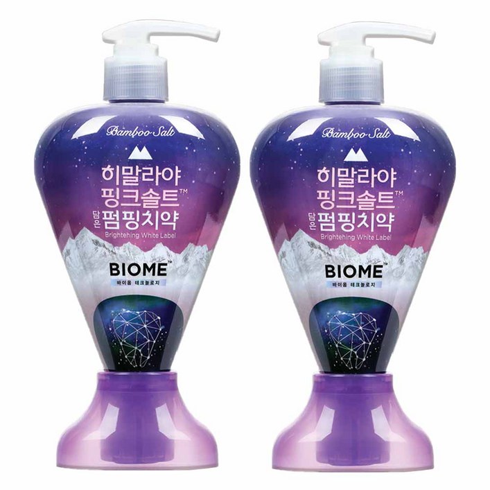히말라야핑크솔트 담은 펌핑치약 브라이트닝 화이트 라벨 히말라야핑크솔트 담은 펌핑치약 브라이트닝 화이트 라벨