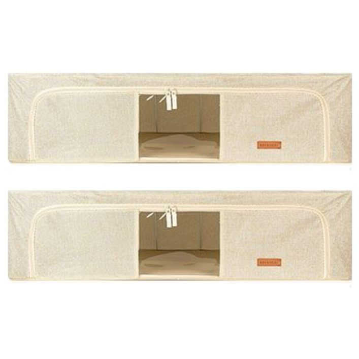비스토어 언더베드 이불 정리함, 베이지, 2개