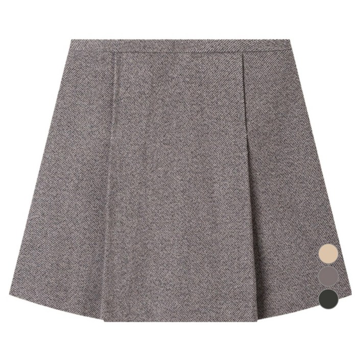로엠 여성용 울 미니스커트